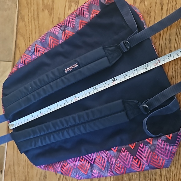 Jansport Superbreak T501 Lightweight Backpack Gray Forge Pink Purple Diamond - Picture 11 of 13